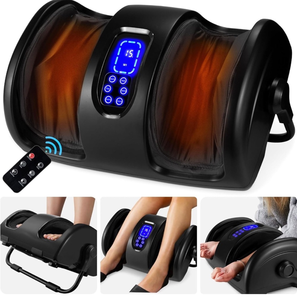 Best Choice Products Heated Foot Massager Machine Shiatsu Reflexology new